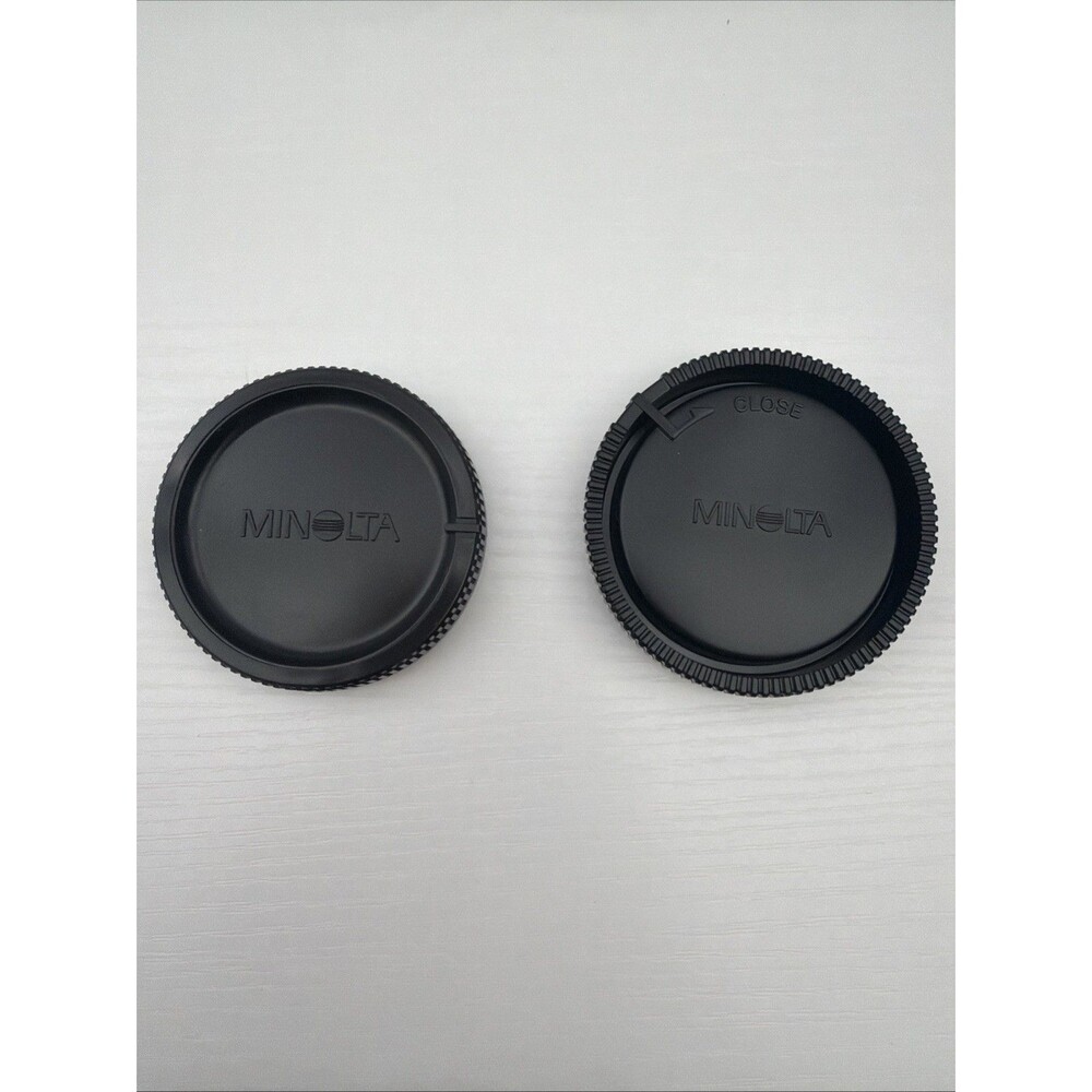 MINOLTA REAR CAMERA LENS CAP & BODY CAP COVERS #BC1000 & #LR1000